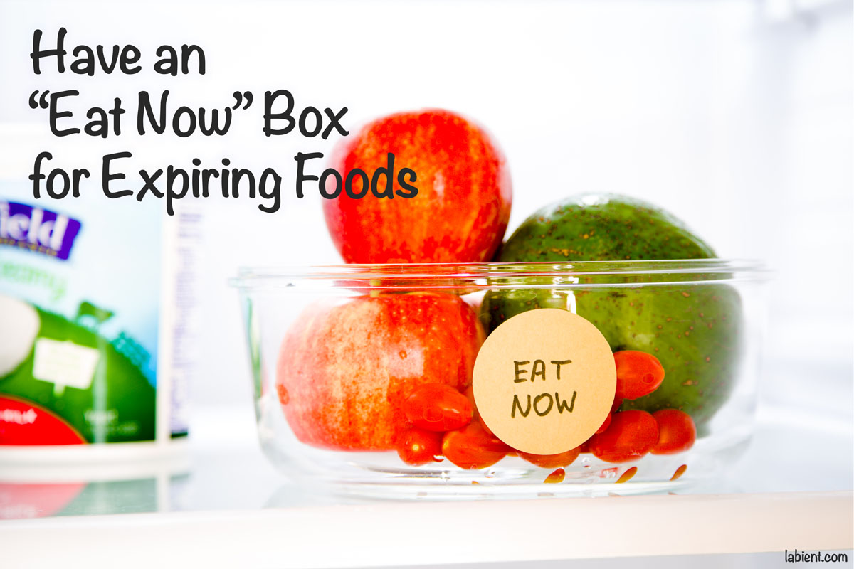 Eat Now foods container in the refrigerator