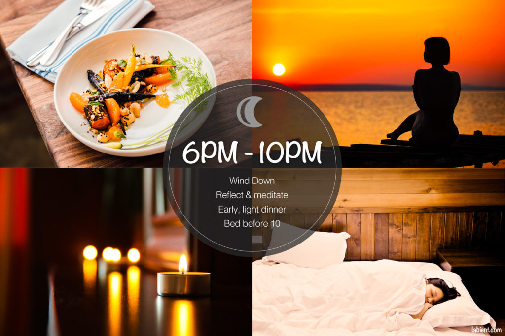 Sync your daily routine with your internal body clock: best activities for evening from 6PM to 10PM